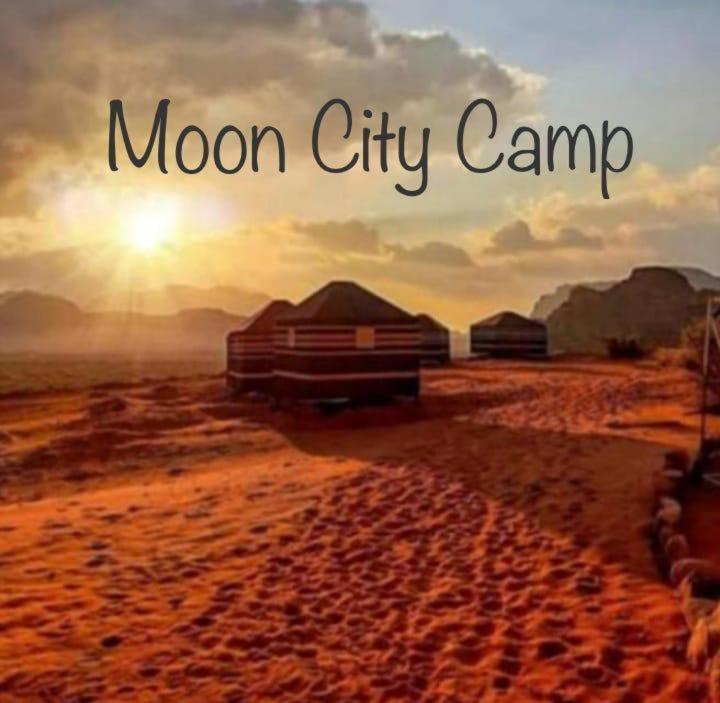 Bed and Breakfast Moon City Camp Wadi Rum Exterior foto